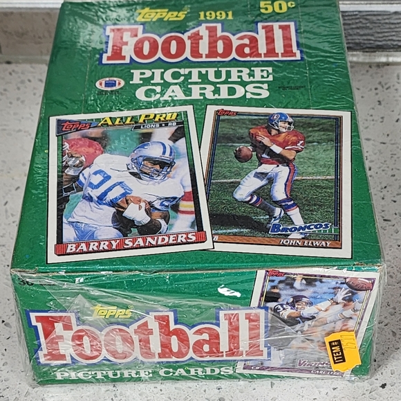 Other - 1991 Topps Football Wax Box 36 Packs Sealed
